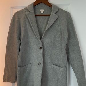 Gray JCrew Blazer Sweater